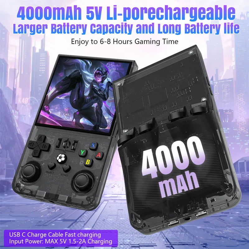 AISLPC R36Max Game Console 4 Inch IPS Screen Linux System Portable Pocket Video Player Retro Handheld Game Console kids Gift