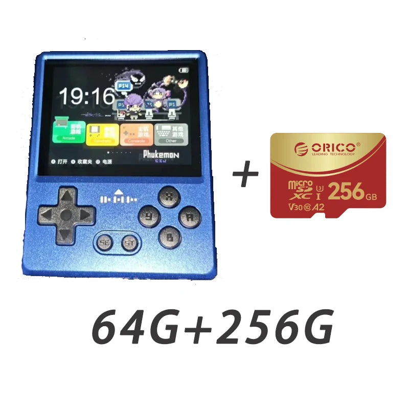 GKD Pixel2 Retro Handheld Game Console Portable Game Console 640x480Ips Rk3326s Metal CNC Body 2.4" IPS Screen Man Birthday Gift
