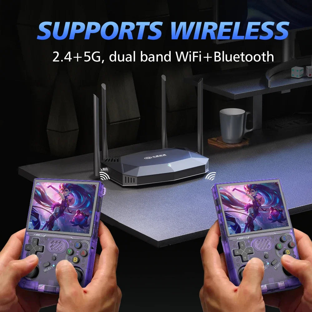 BOYHOM 256G R36XX Hand-held Game Consoles Video player 3.5-inch IPS 640*480 Screen Retro Game Player 3000 mAh128G/64G Games