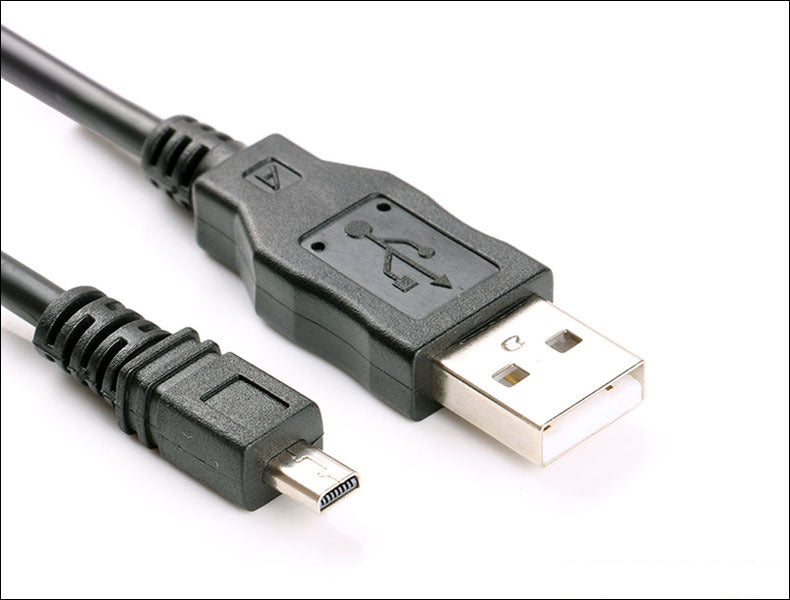 UC-E6 Digital Camera USB Data Cable Mini 8 Pin Data Cable for Nikon CoolPix Fuji Panasonic Olympus Sony 1.5M