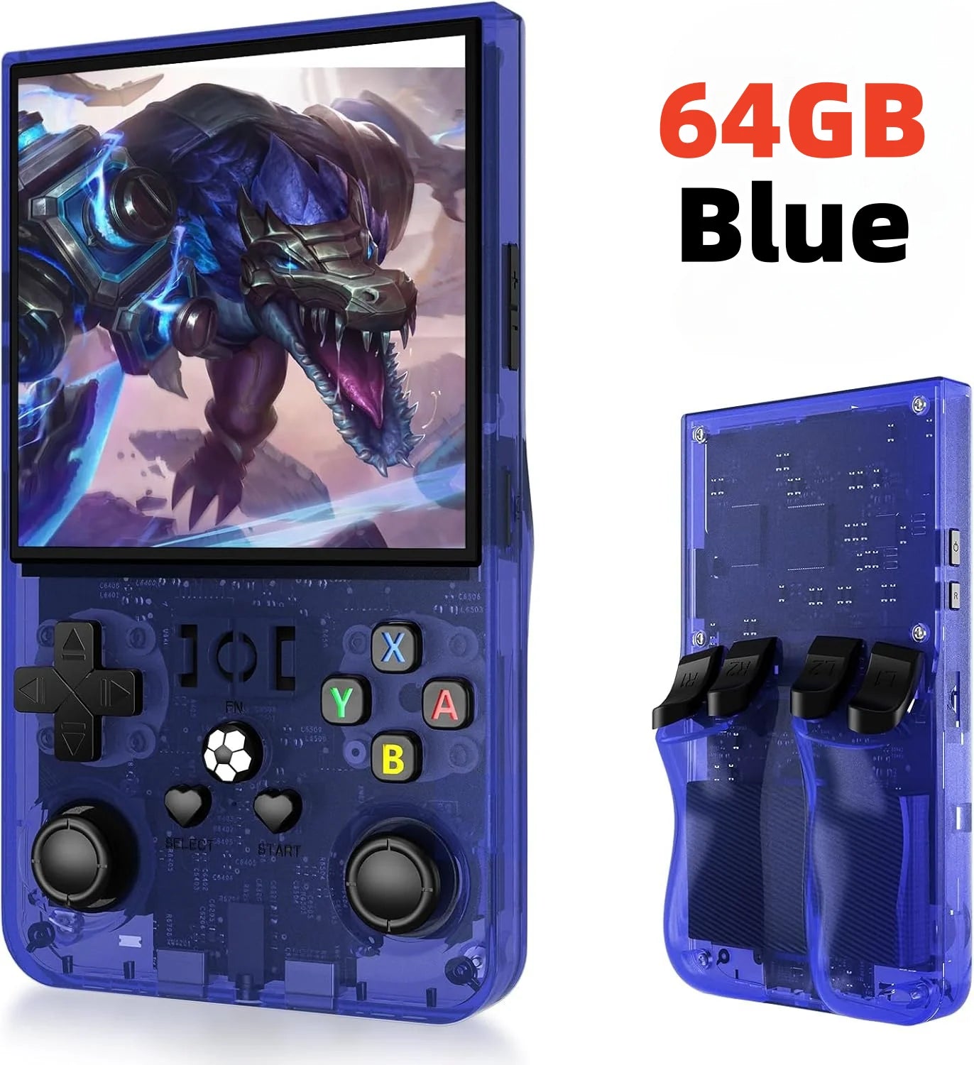 R36 pro Open Source Retro Handheld Video Game Console with 3.5 Inch IPS Screen 128GB Portable Pocket Linux System Gaming Player