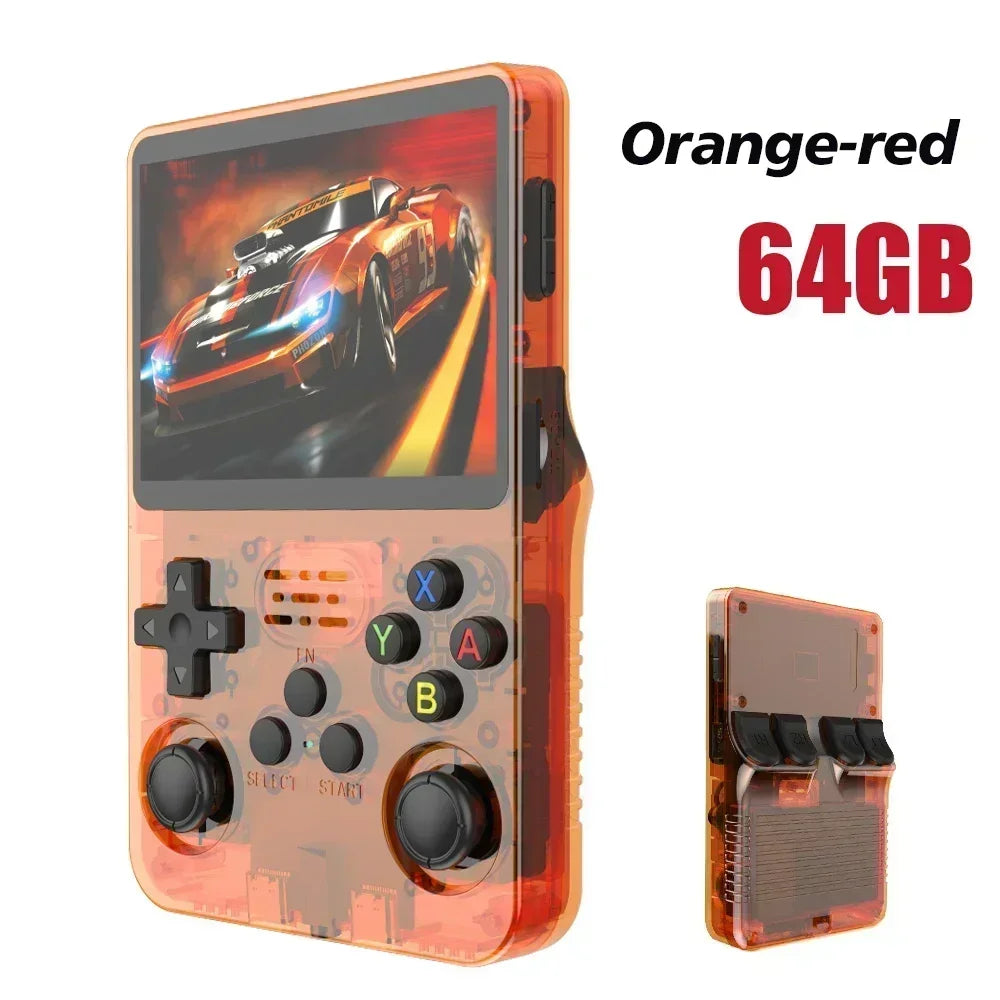 R36S Retro Handheld Game Console, 60000+ Preloaded Games, Open Source Linux, Portable Pocket Player, 64G/128G/256G, Best Gift