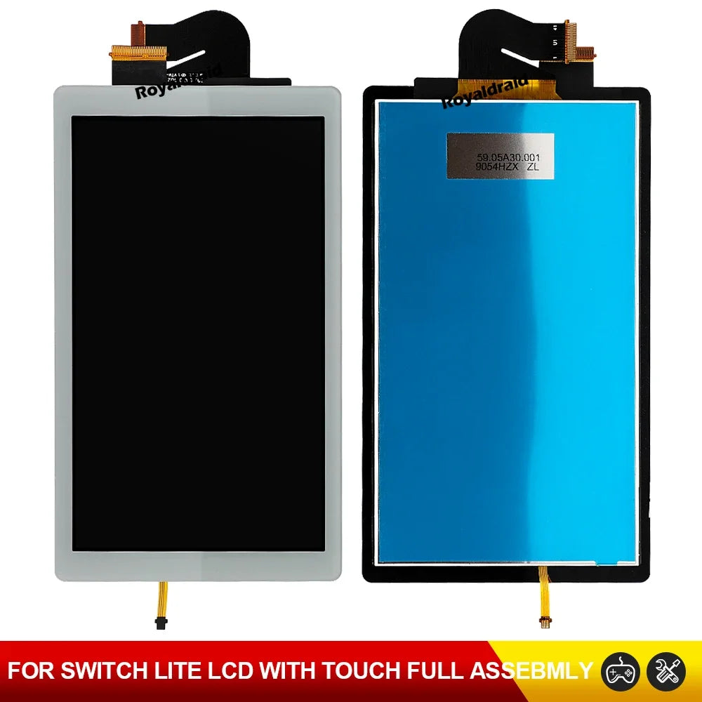 White-silver Black-gray LCD Screen w Touch Screen Full-Fitted Assembly Digitizer Replacement LCD Touch Display for Switch Lite