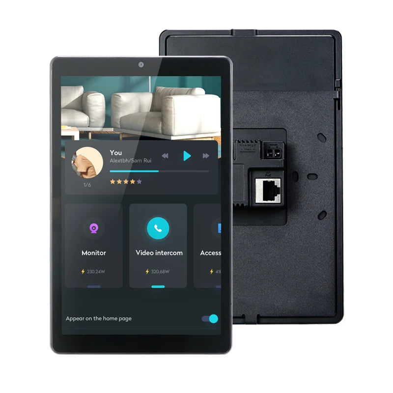 Smart Home Control Panel 8&10.1 Inch POE Tablet  Andriod 11 OS Touch Screen in wall tablet Camera RS485 Suitable for 86 wall BOX