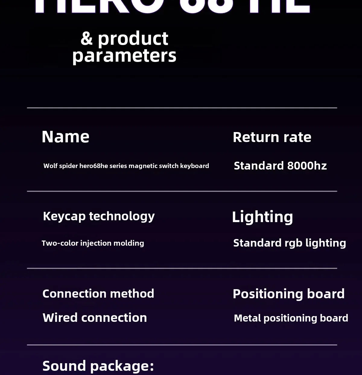 New AULA HERO 68HE/ULTRA INSTOCK Magnetic Switch Gaming Keyboard&Mouse E-sport Custom Mechanical Wired Keyboard Accessories