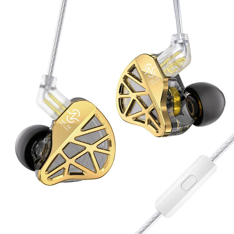 In-Ear HiFi Earphones CCZ MC04 DD&BA Hybrid Wired Headphones Stereo Bass Gaming Headsets Monitor Detachable 0.78mm 2Pin Cable