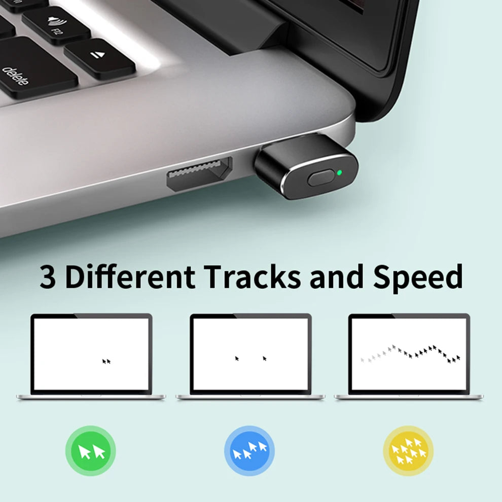 Unnlink USB Mouse Jiggle, Undetectable Mouse Mover, Automatic Keeps Computer Awake, Simulate Mouse