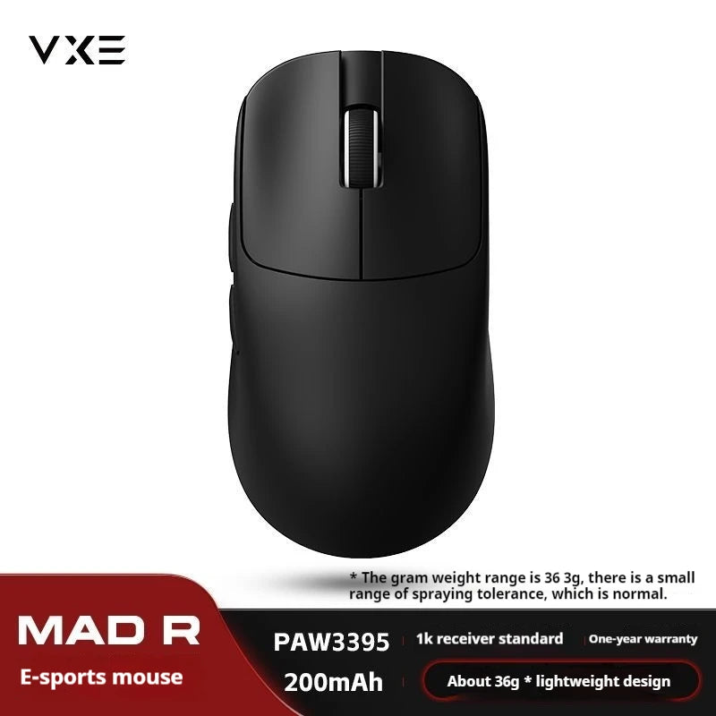 Atk Vxe Vgn Mad R Major Ultra-Lightweight Wireless Mouse Ergonomic Game Dual-Mode Esports Office Mouse Paw3395 Gift