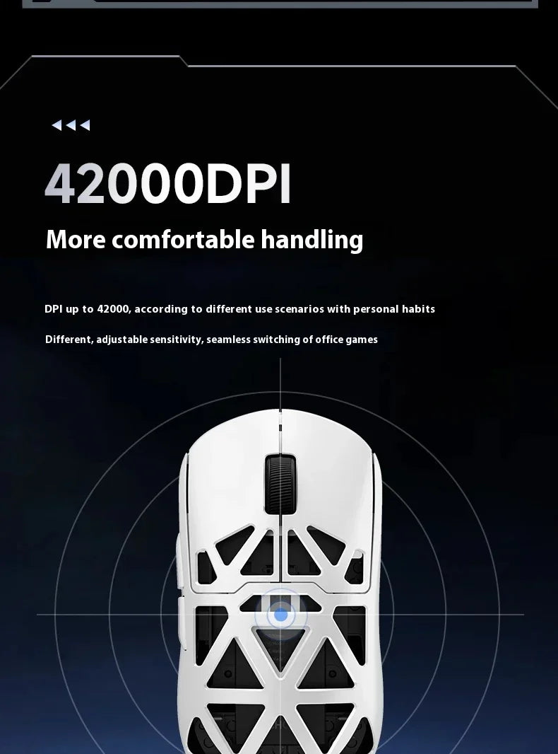 Mchose  Ax5 V2 8kHZ Magnesium Alloy Wireless High Performance Mouse PAW3950 Sensor 30KDPI Macro Defines Lightweight Gaming Mouse