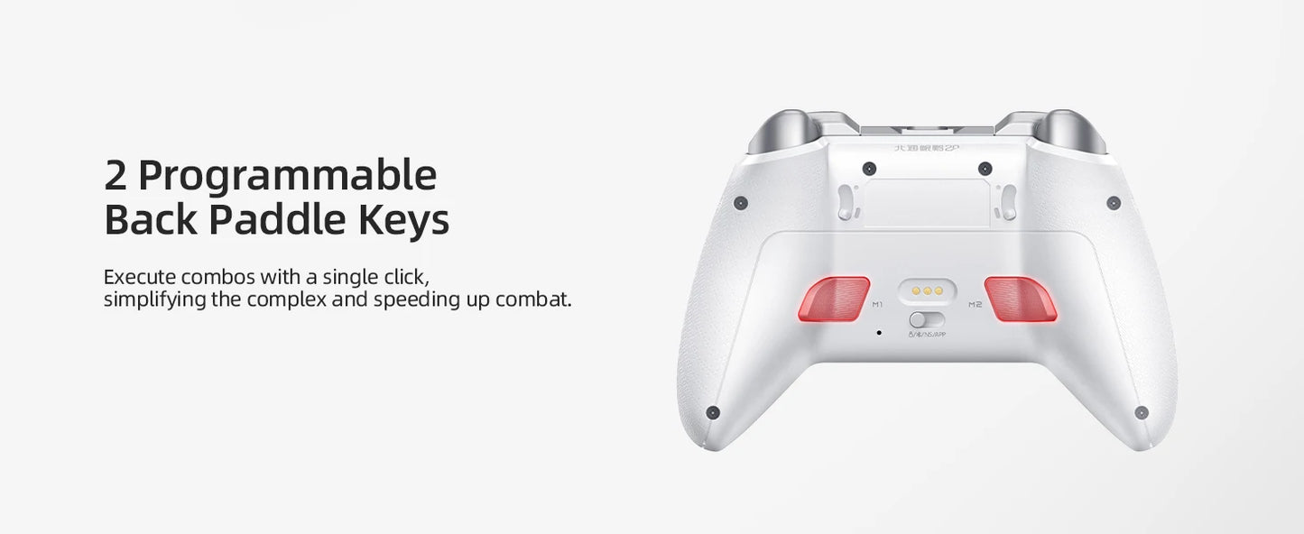 BEITONG Kunpeng20/KP20 Wireless Game Controller TMR Joysticks Hall Effect Triggers Gamepad for PC/Switch/iOS/Android/Steam Deck
