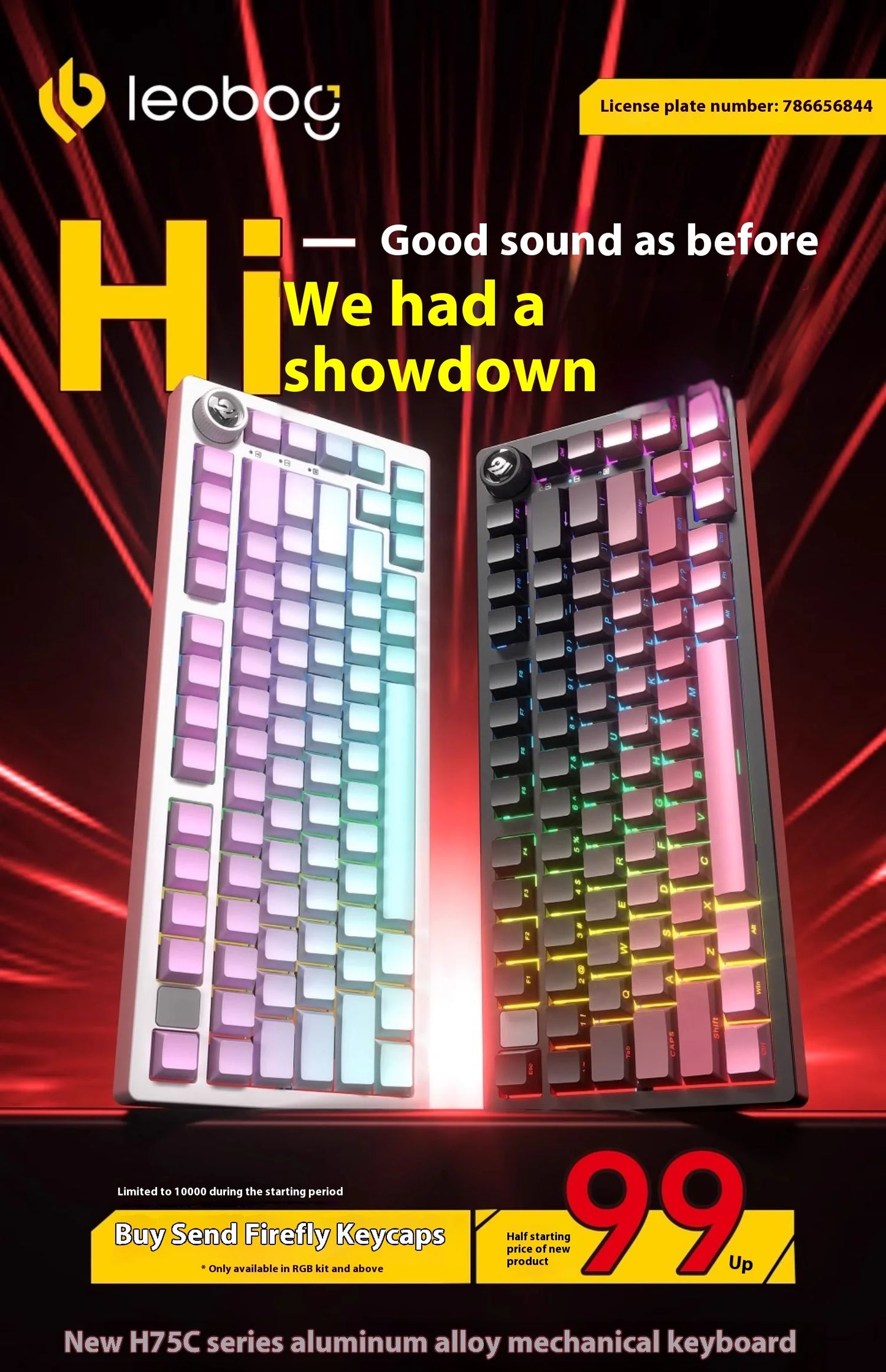 LEOBOG Hi75C 3Mode/wired Mechanical Keyboard Kit RGB Keyboard Kits Gasket Gamer Aluminum Alloy Hot Swap Custom Gaming Keyboards