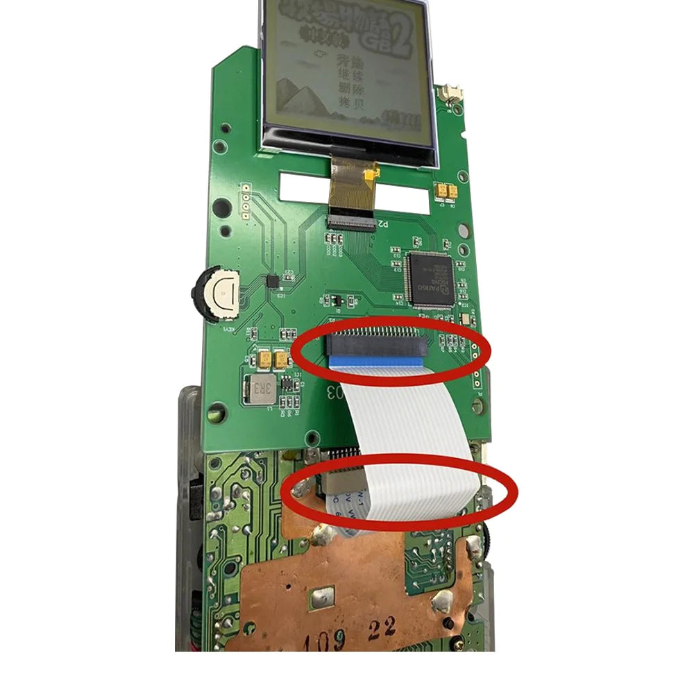 2.5" Grayscale IPS LCD ScreenKits for GameBoy GB DMG Original Size Pixel-Perfect High-Brightness LCD, No Shell Cutting Required