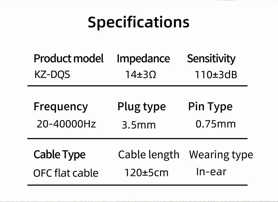 KZ DQS Metal Wired Earphones In Ear Monitor Earbuds Headset HiFi Sport Game Music Headphones With Microphone Detachable Cable