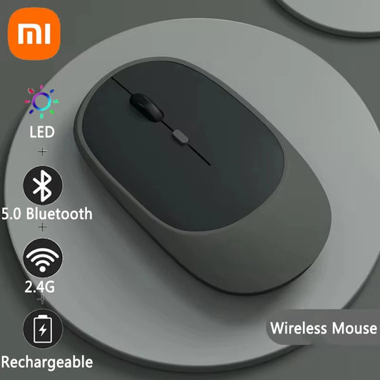 Xiaomi Bluetooth Wireless Mouse USB Rechargeable Ergonomics 2.4G Type-C Mice Adjustable DPI Silent Morandi Portable Office Mouse