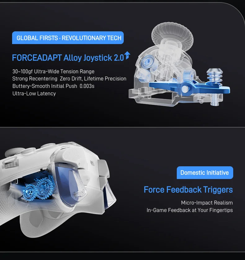 Flydigi apex 5 controller gamepad wireless gamepad for pc /Switch/Phone/TV/tablet computer,charging dock with Cool RGB screen