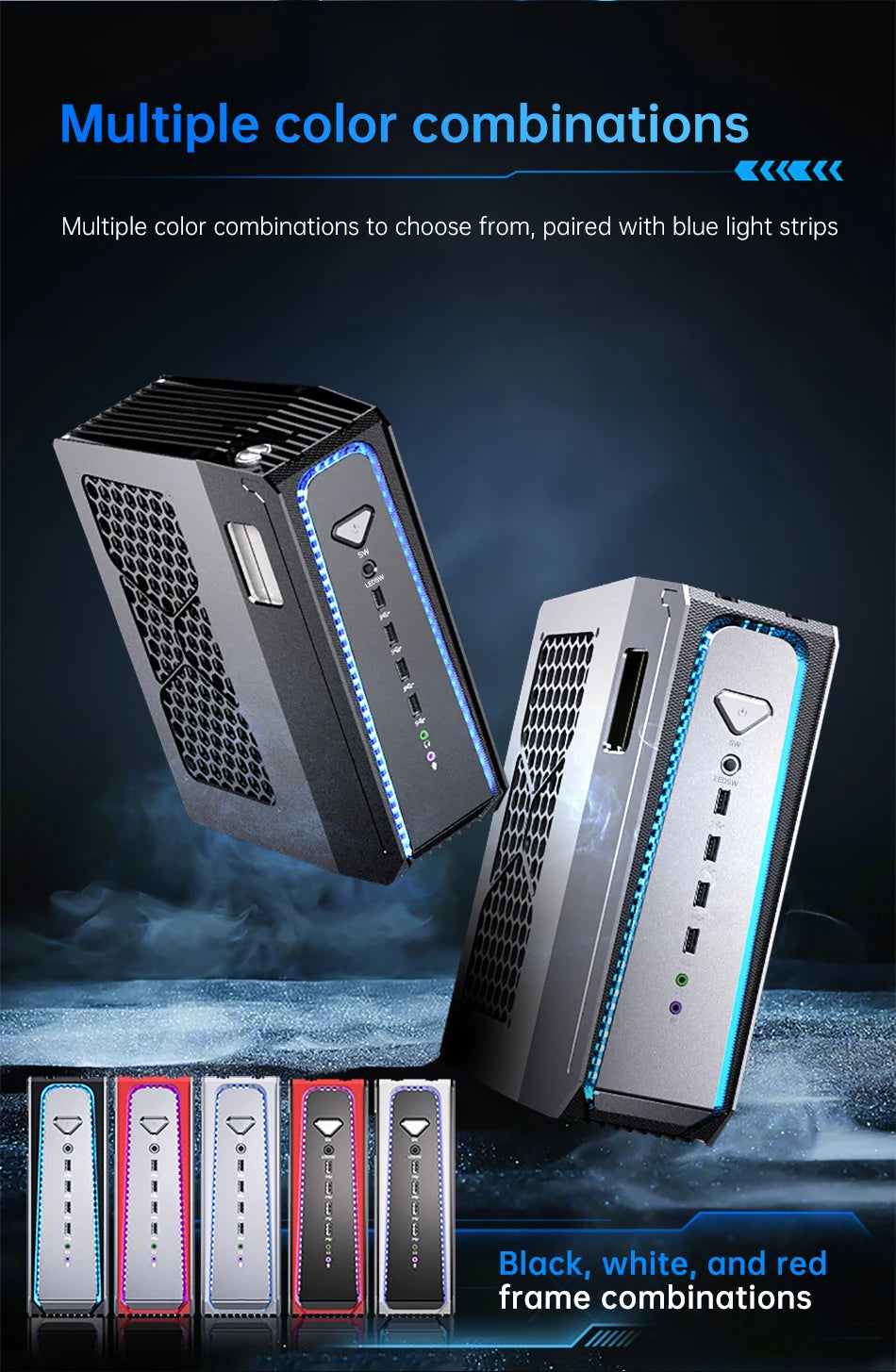 MSECORE  SL800 Intel Core I5 I7 I9 RTX4070 12G Liquid Cooling Desktop Gaming Computer Windows 11 MINI PC DDR5 NVMe SSD 8K BT5.3