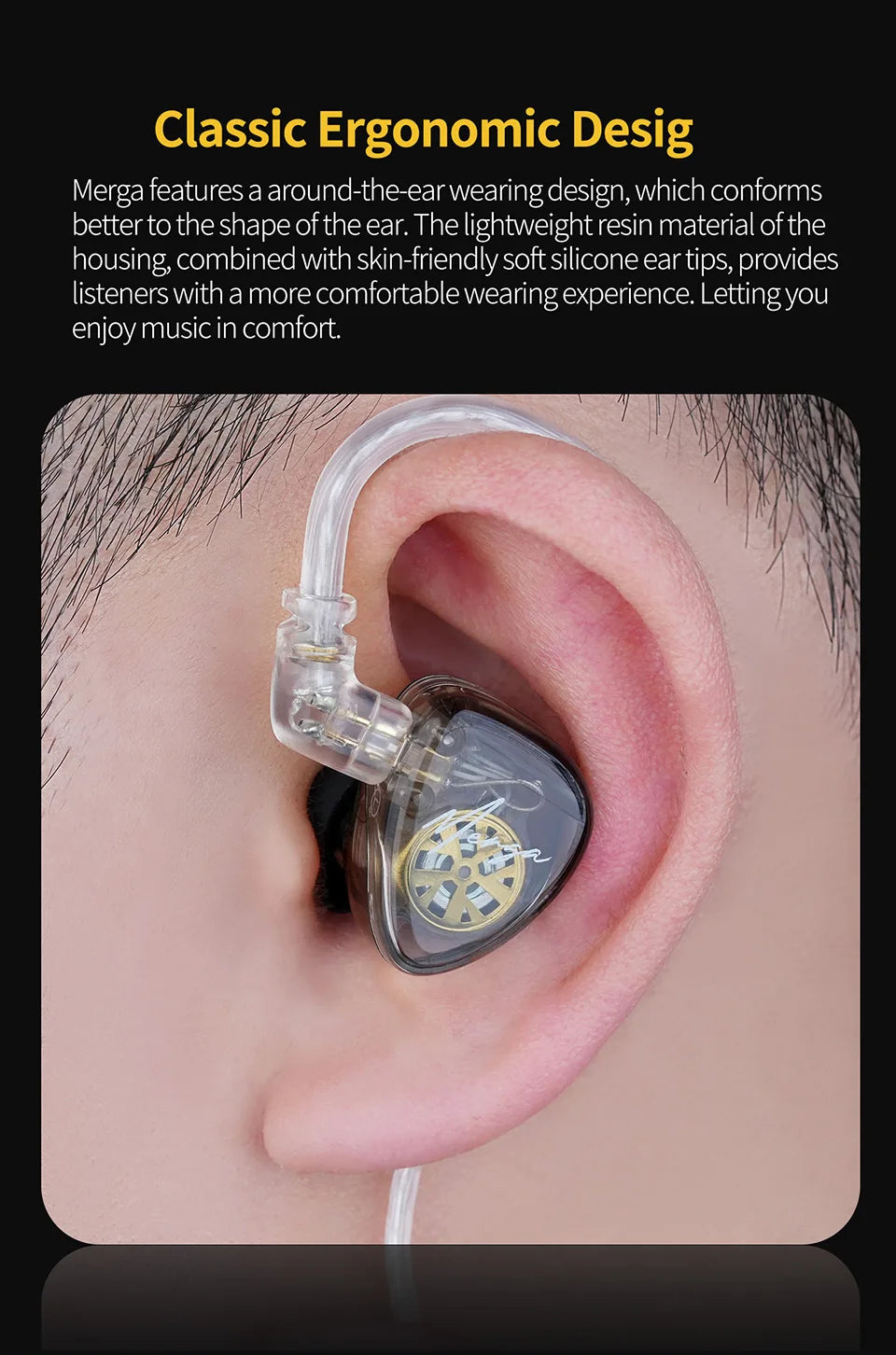 KZ Merga Bass Headphones HIFI noise-cancelling sports in-ear headphones New arrival!