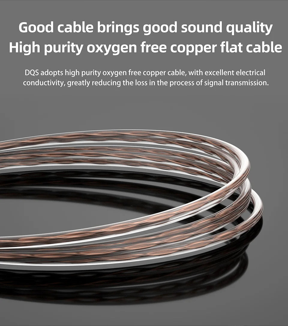 KZ DQS Metal Wired Earphones In Ear Monitor Earbuds Headset HiFi Sport Game Music Headphones With Microphone Detachable Cable