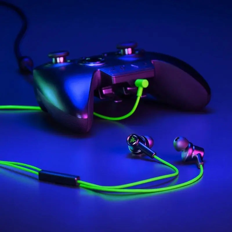 Razer HAMMERHEAD DUO Dual-core In-ear Gaming Earphones Stereo Music Sports Headset 3.5mm Wired Earbuds with Microphone Headphone