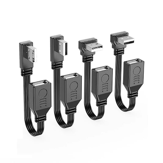 5cm 10cm 15cm 30cm 50cm 100cm 90 Degree Up & Down & Left & Right Angled USB 2.0 A Male to USB Female Extension Adapter cable