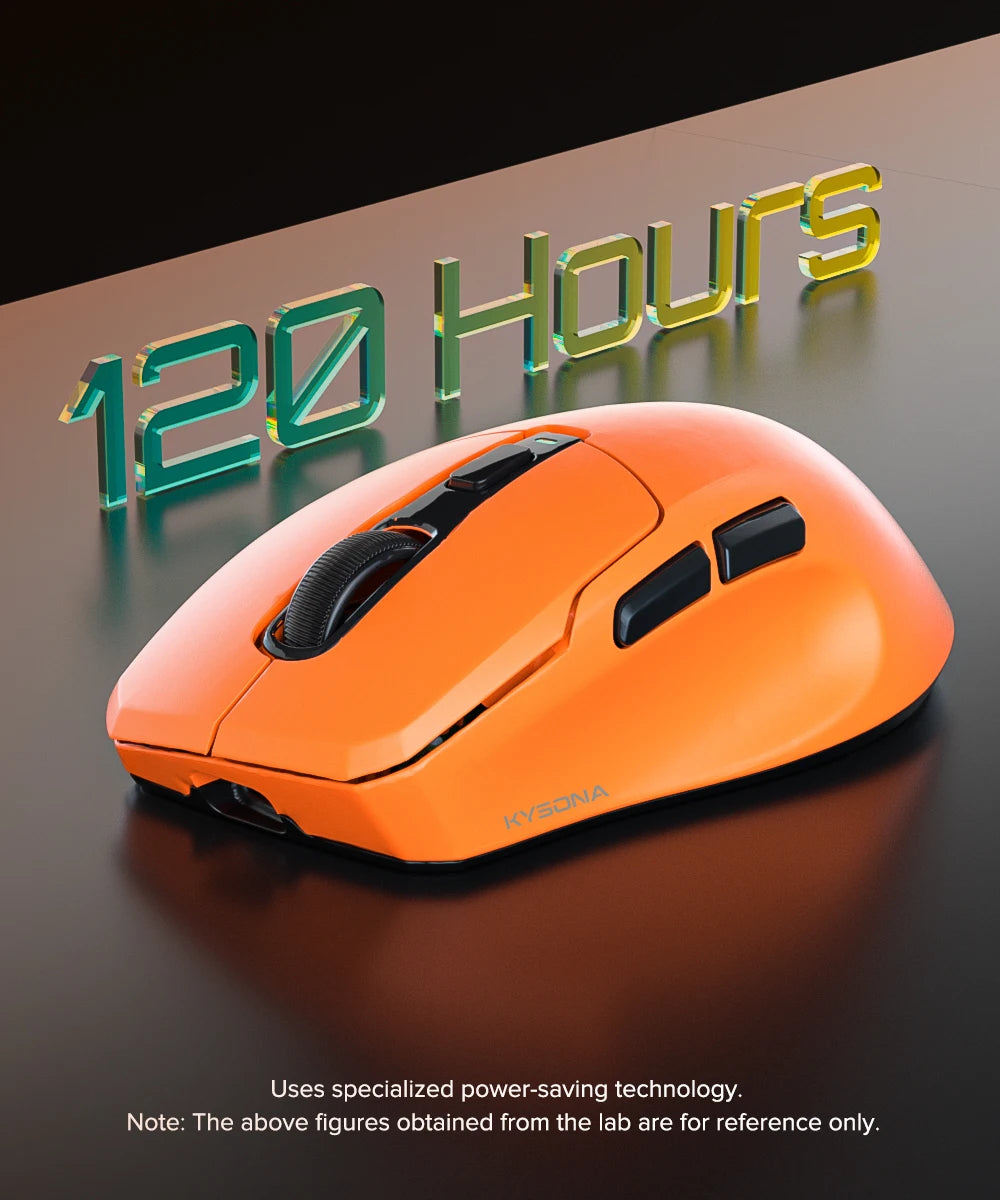 KYSONA Uranus PRO Wireless Gaming Mouse 8K Polling Rate PAW3395 Optical Sensor 26k DPI 54g Ultra-Lightweight Tri-Mode Connection