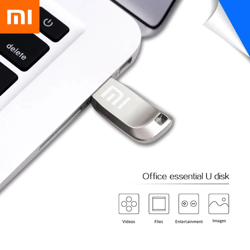 Xiaomi Original Pendrive USB 3.0 Flash Drive 2TB 1TB Metal USB Disk Pen Drive High Speed Transfer Storage USB Memory Stick 512GB