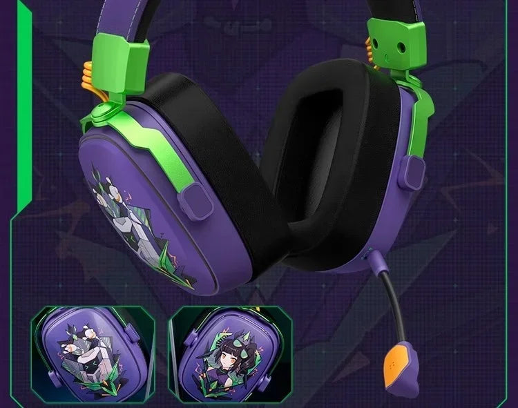 VALKYRIE  VK S1 Gaming Headphones 3-Mode Wireless Bluetooth HiFi 50mm Large Dynamic Low Latency Esports Chip Custom Earphones