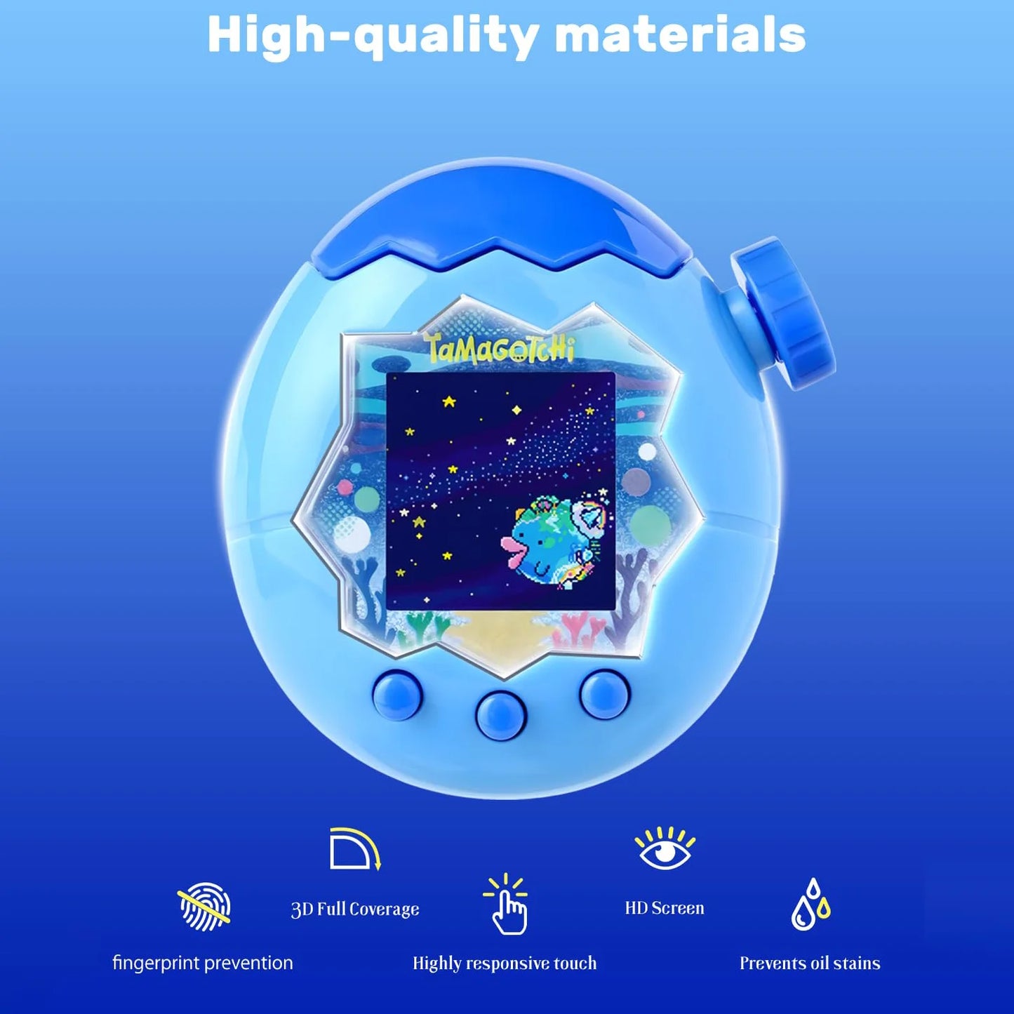 Screen Protector And Button Film For Tamagotchi Paradise Case Clear TPU Soft Film Screen Protector For Tamagotchi Paradise