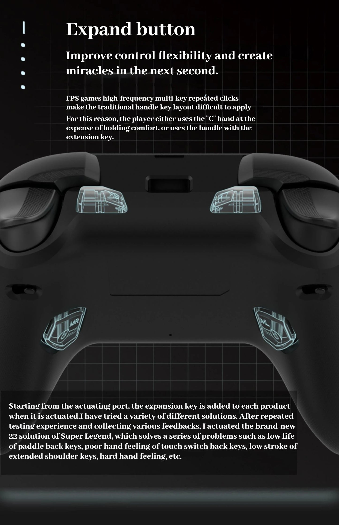 ZD Super Legend S Gaming Controller Wireless Bluetooth Hall Remote Sensing Rgb Motor Apex Switch Pc Android e-sport Gamepad