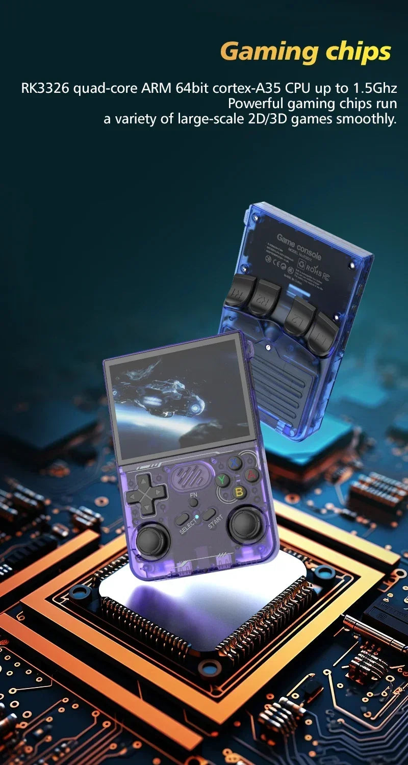 BOYHOM 256G R36XX Hand-held Game Consoles Video player 3.5-inch IPS 640*480 Screen Retro Game Player 3000 mAh128G/64G Games